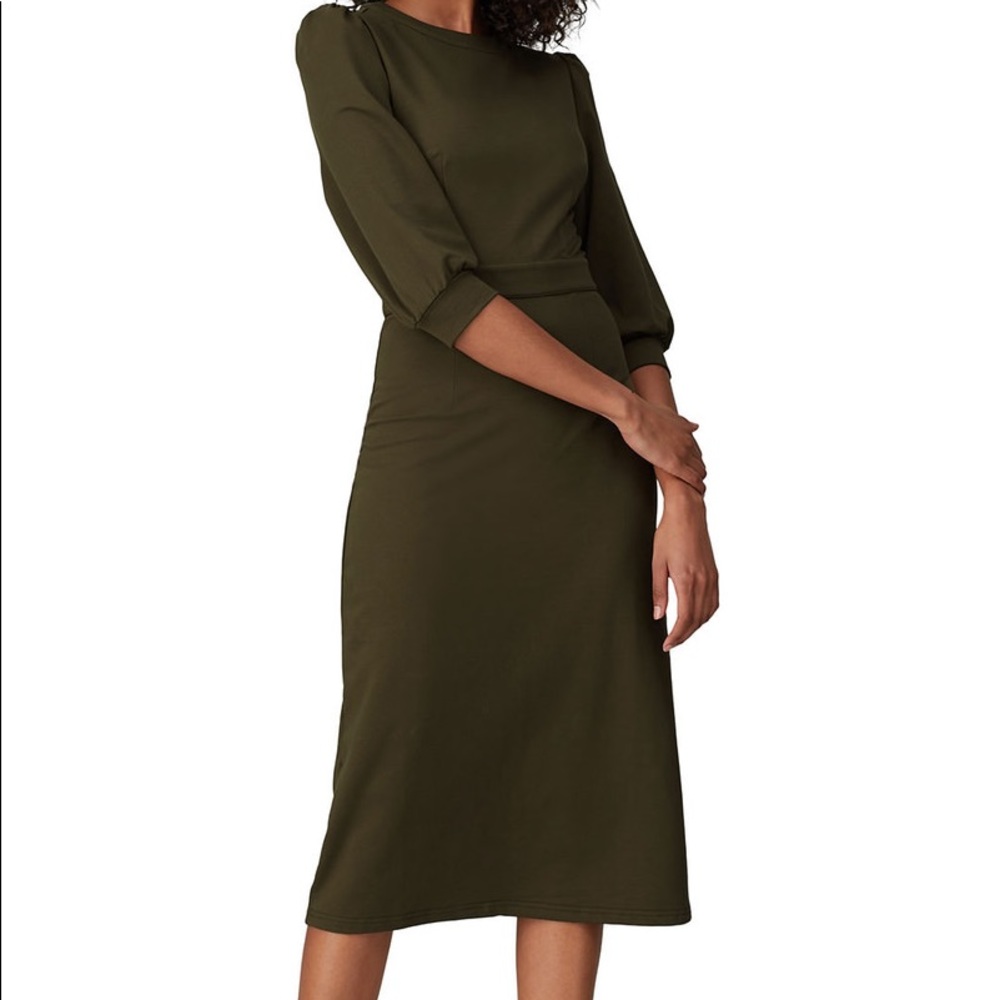 CAARA Green Grayson Dress